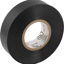 CURT 59740 Black Electrical Tape, 7 Mil, 3/4-Inch x 60-Foot Rolls, 10-Pack