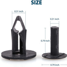 LotFancy 100PCS Car Fender Clips, Nylon Push Retainer Clips, Auto Body Clips Compatible with Honda Mazda Nissan Boat Toyota Retainer Clips kit, 8mm Universal - Fits Most Models