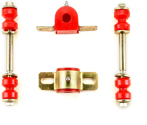 Andersen Restorations Red Polyurethane Sway Bar Links and Bushings Set Compatible with Pontiac GTO/LeMans/Tempest OEM Spec Replacements (4 Piece Kit)
