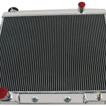 ALLOYWORKS 3 Row Aluminum Radiator+Shroud Fan+Relay For 1957-1959 Ford Skyliner/Fairlane/Ranchero/Victoria/Galaxie/Mercury V8