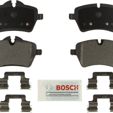 Bosch BE1204H Blue Disc Brake Pad Set with Hardware For Select Mini Cooper, Countryman, and Paceman Vehicles - FRONT