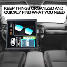 JKCOVER Center Console Organizer Tray Compatible with Toyota 4Runner 2010-2020 4Runner Accessories,Insert Armrest Box Secondary Storage ABS Black Materials