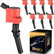 DWVO Ignition Coils Pack Compatible with Ford F150 F250 F350 Crown Victoria E150 E250 E350 Lincoln Mercury Mustang 4.6L 5.4L V8 Yellow - Set of 8