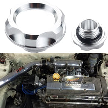 Dewhel Billet Engine Oil Fuel Filler Tank Cap Cover For Honda Acura Civic TL Color Black