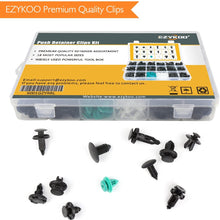 EZYKOO Push Bumper Fastener Rivet Clips with 18 Most Popular Sizes Auto Push Pin Rivets Compatible with Benz, BMW, Toyota, Honda, Subaru, Nissan, Mazda etc