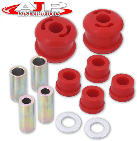 AJP Distributors Performance Upgrade Suspension 4-Piece Front Lower Control Arm LCA Solid Polyurethane Bushing Kit Bushings Red For Forester SH Impreza WRX Legacy Outback 04 05 06 07 08 09 10 11 12 13