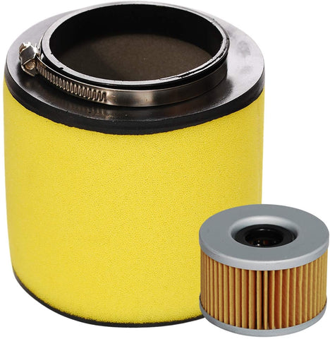 HIFROM ATV Air Filter Element Cleaner with Oil Filter Replacement for Honda Rubicon 500 650 TRX500FA TRX500FGA TRX650FA TRX650FGA Replace 17254-HN1-000 15412-KEA-003