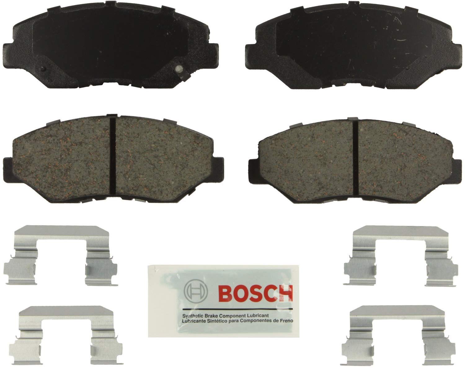 Bosch BE943H Blue Disc Brake Pad Set with Hardware For: Honda Accord, Pilot, Front