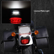 NTHREEAUTO Smoked LED Tail Light, Brake Integrated Turn Signals Compatible with Harley Davidson Sportster XL883c Street Glide Road King Low Profile Taillights