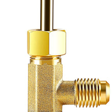 5FT AC Gauge Set for R134A R12, R22, R502 Refrigerants, with Couplers and Can Tap
