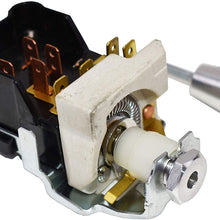 A-Team Performance Headlight Switch Dash Dimmer Billet Aluminum Compatible with Chevy GM Street Rod Truck