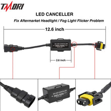 TMORI 2Pcs 9005 9006 Anti Flicker Harness, Led Headlight Bulb Decoder Error Free Resistor Wiring Canbus Kit Canceller Resistor Decoders Adapter Flash Warning Capacitor (1 Pair)
