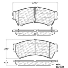 Centric (300.11640) Brake Pad with Shoe, Semi-Metallic