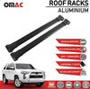 OMAC Roof Rack Cross Bars Luggage Carrier Black for Toyota 4Runner 2010-2021 | Aluminum Black Cargo Carrier Rooftop Luggage Crossbars