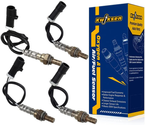 Kwiksen 4pcs Oxygen Sensor 1 Sensor 2 Upstream Downstream Replacement for Ford Expedition 4.6L/5.4 1999 2000 2001 2002 Replacement for F-150 F250 4.2/4.6L/5.4L 1999 Replacement 234-4046 234-4127