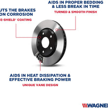 Wagner BD180586E Premium E-Coated Rotor, Front, 1 Pack