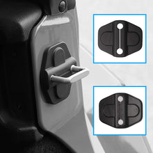 Monrand 6 Pcs Car Door Lock Cover for 2007-2019 Jeep Wrangler JL JLU Jeep Gladiator JT, ABS Car Door Lock Covers Protection Trim Decor
