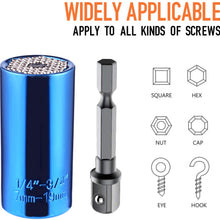 Moongo Tool Universal Socket, Gifts for Dad from Daughter Son - Christmas Gifts for Men, Father/Dad, DIY Handyman, Husband, Guys, Boyfriend, Him, Unique Tools for Men (7-19mm) Power Drill Adapter