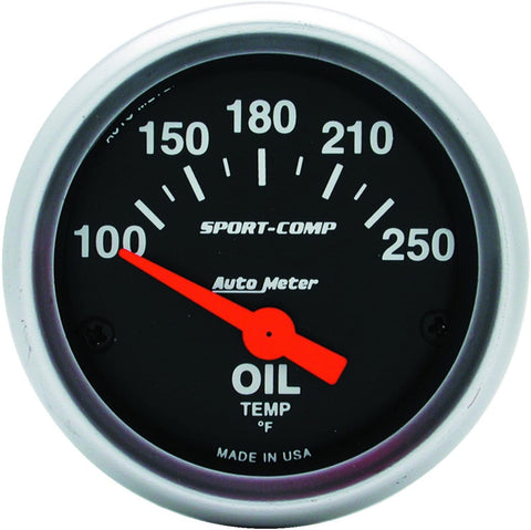 Auto Meter 3347 Sport-Comp Electric Oil Temperature Gauge