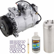 AC Compressor & A/C Kit For Audi A4 B6 2003 2004 2005 2006 - Includes Drier Filter, Expansion Valve, PAG Oil & O-Rings - BuyAutoParts 60-81215RK NEW