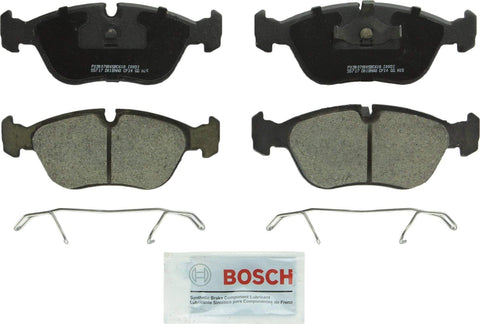 Bosch BC618 QuietCast Premium Ceramic Disc Brake Pad Set For Volvo: 1993-1997 850, 1998-2000 S70, 1998-2000 V70; Front