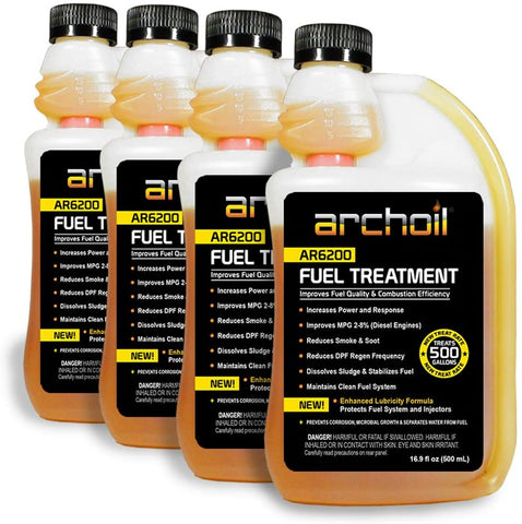 Archoil AR6200 Fuel Treatment Four Pack - 4 x 16oz Bottles - Treats 2,000 gallons of Fuel