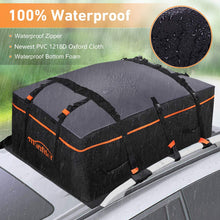 Rooftop Cargo Carrier Car Top Carrier, 20 Cubic Feet 100% Waterproof Car Roof Bag, Roof Rack Cargo Carrier with Anti-Slip Mat + 10 Reinforced Straps Fits All Vehicle with/Without Rack