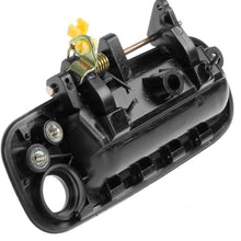 AUTEX 4pcs Black Exterior Outer Door Handle Compatible with Toyota Camry 1993 1994 1995 1996 Front Rear Left Right (Passenger Driver Side)