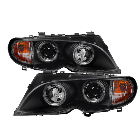 Spyder Auto 5042415 LED Halo Projector Headlights Black/Clear