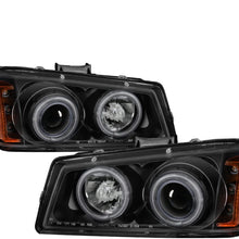 Spyder Auto 5030023 CCFL Halo Projector Headlights Black/Clear
