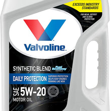 Valvoline Daily Protection SAE 5W-20 Synthetic Blend Motor Oil 5 QT, Case of 3