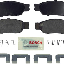 Bosch BE805H Blue Disc Brake Pad Set with Hardware for 2002-05 Ford Thunderbird, 1999-04 Jaguar S-Type, and 2000-06 Lincoln LS - FRONT