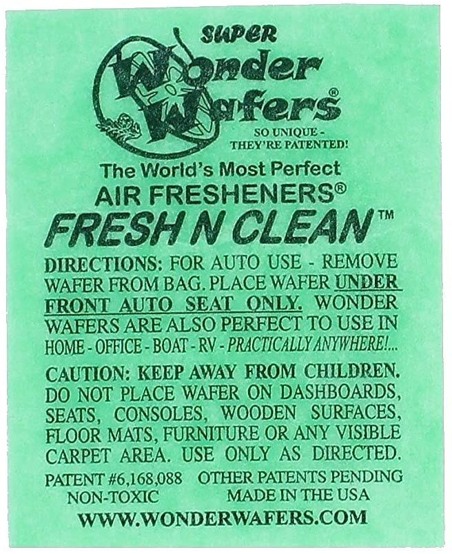 Wonder Wafers 25 CT Individually Wrapped Fresh & Clean Air Fresheners