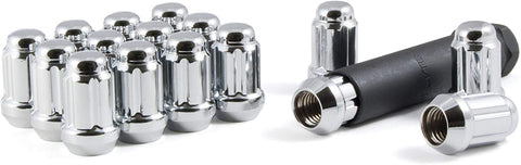 Gorilla Automotive 21132HT Small Diameter Acorn Chrome 4 Lug Kit (12mm x 1.50 Thread Size) - Pack Of 16