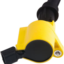 Pack of 8 Yellow Ignition Coil DG508 and Motorcraft Spark Plugs SP479 For Ford Lincoln Mercury