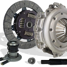 Clutch Kit And Slave Works With Ford Bronco F150-350 E150-350 Econoline Custom Eddie XLT XL 1988-1992 4.9L 5.0L 5.8L V8 GAS OHV Naturally Aspirated (5 SPEED - ONLY 11 Inch. CLUTCH)