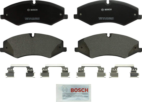 Bosch BP1425 QuietCast Premium Semi-Metallic Disc Brake Pad Set For Land Rover: 2017 Discovery, 2010-2016 LR4, 2010-2017 Range Rover, 2010-2017 Range Rover Sport; Front