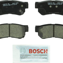 Bosch BC813 QuietCast Premium Ceramic Disc Brake Pad Set For Select Hyundai Azera, Elantra, Santa Fe, Sonata, Tucson, XG300, XG350; Kia Amanti, Magentis, Optima, Sportage; Rear