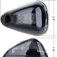 5pcs Amber Lens Amber LED Cab Roof Marker Lights, KOMAS Roof Top Lamp Clearance Running Light Replacement for Truck SUV Ford 1999-2016 E/F (Smoked Lens & Amber LED)