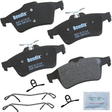 Bendix Premium Copper Free CFC1095 Ceramic Brake Pad (with Installation Hardware Rear)