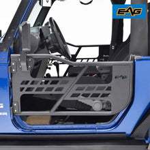 EAG Safari Tubular Door with Side View Mirror Fit for 07-18 Jeep Wrangler JK 2 Door Only