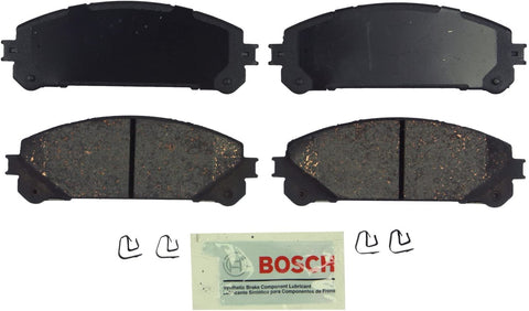 Bosch BE1324 Blue Disc Brake Pad Set for Lexus: 2015 NX200t/300h, 2010-15 RX350, 2010-15 RX450h; Toyota: 2008-15 Highlander, 2011-15 Sienna - FRONT