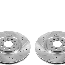 Power Stop AR83087XPR Front Evolution Drilled & Slotted Rotor Pair