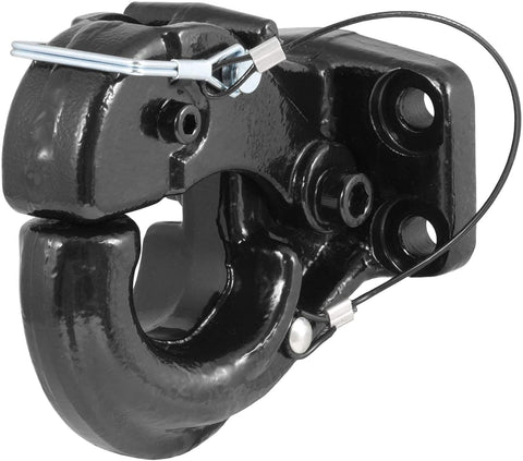 CURT 48210 Pintle Hook Hitch 20,000 lbs, Fits 2-1/2 to 3-Inch Lunette Ring, Mount Required