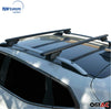 OMAC Auto Exterior Accessories Roof Rack Crossbars | Aluminum Lockable Black Roof Top Cargo Racks | Luggage Ski Kayak Bike Snowboard Carriers Set 2 Pcs | Fits Ford Bronco 2021