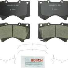 Bosch BC1303 QuietCast Premium Ceramic Disc Brake Pad Set For Lexus: 2008-2017 LX570; Toyota: 2008-2017 Land Cruiser, 2008-2017 Sequoia, 2007-2017 Tundra; Front