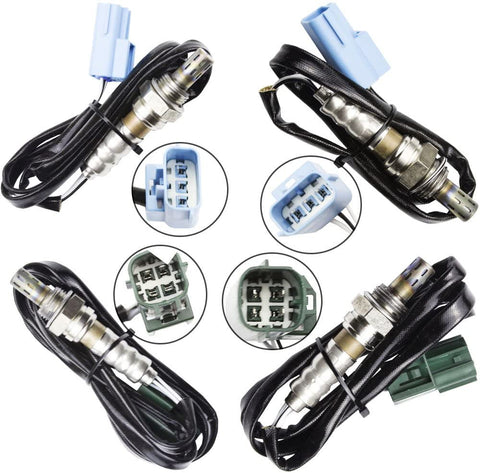 Sangyue Oxygen Sensor 02 O2 for Infiniti QX4 2002-2003 3.5L Nissan Pathfinder 2001-2002 3.5L Upstream +Downstream 4pcs