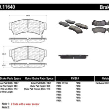 StopTech 309.11640 Street Performance Front Brake Pad