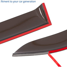 Goodyear Side Window Deflectors for Honda CR-V (CRV) 2017-2019 SUV, Tape-on Rain Guards, Window Visors, 4 Pieces - GY003123