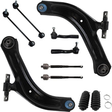 Detroit Axle - 10pc Front Control Arms w/Ball Joint Assembly, Sway Bars, Inner Outer Tie Rods w/Rack Boots and Bellow Kit for 2007 2008 2009 2010 2011 2012 Nissan Sentra